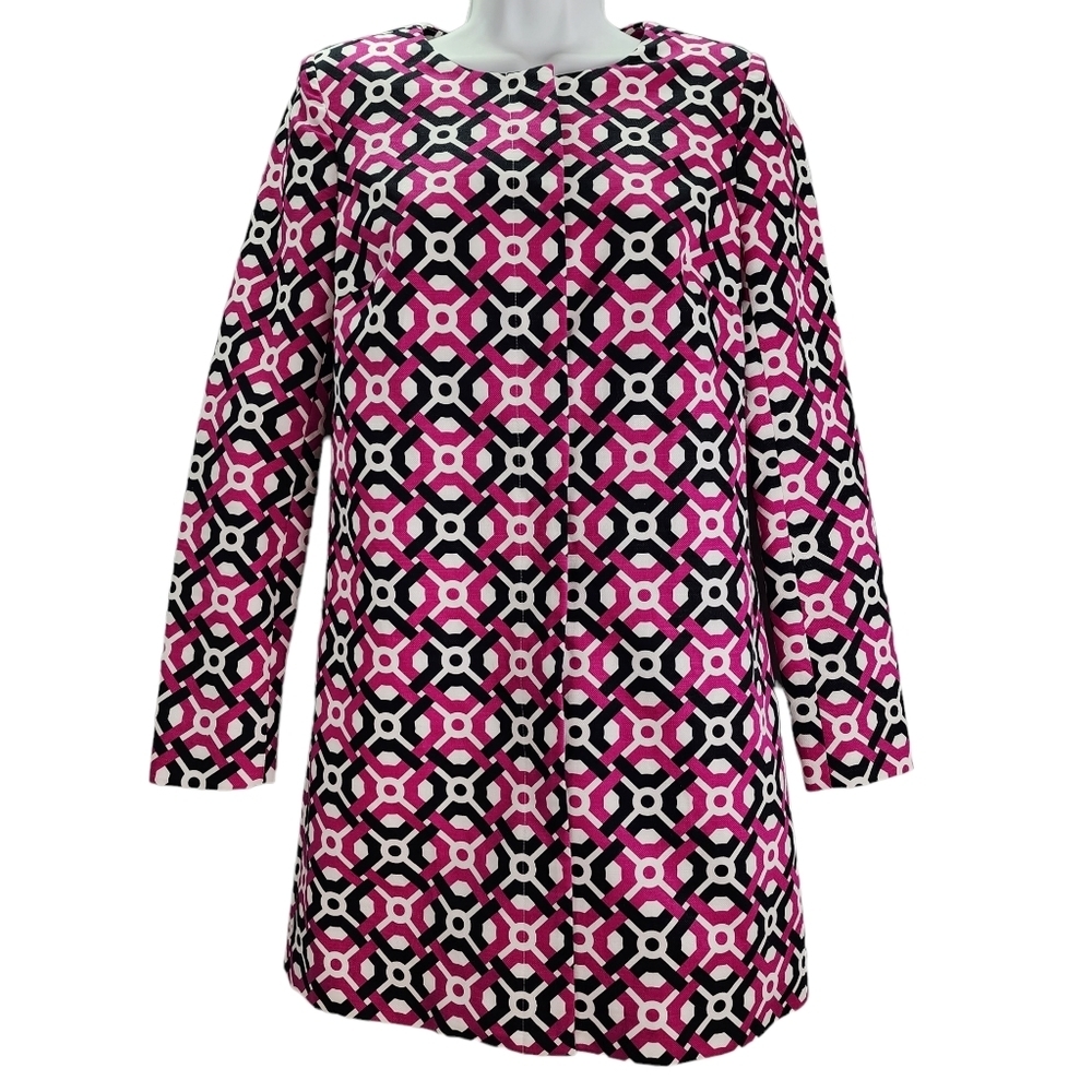 Laundry by Shelli Segal Blazer Jacket Geometric Print 2